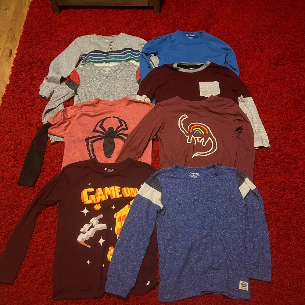 Boys excellent condition long sleeve shirts